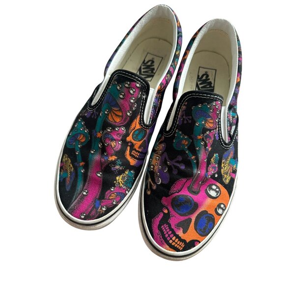 VANS Trippy Drip Psychedelic Slip On Sneakers Mens 9.5 / Women's 11 - Picture 8 of 9